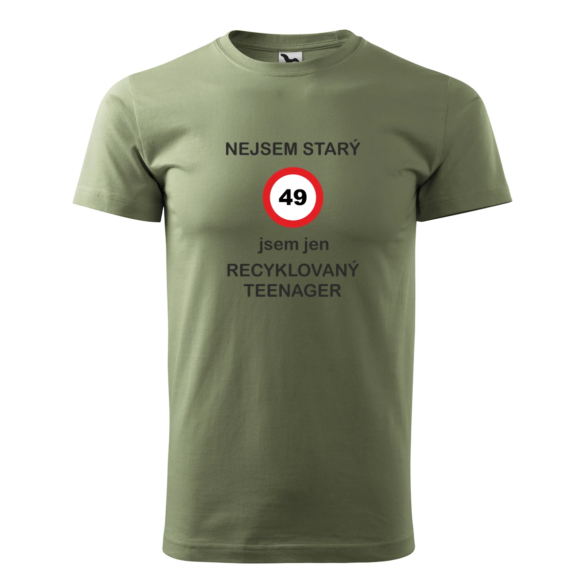 Khaki tričko jsem recyklovaný teenager 49
