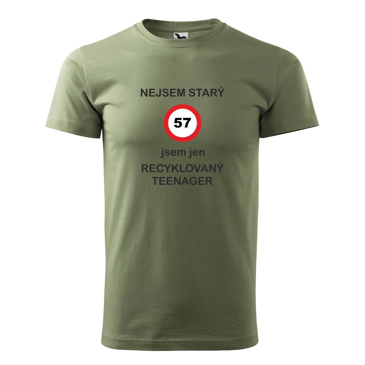 Khaki tričko jsem recyklovaný teenager 57