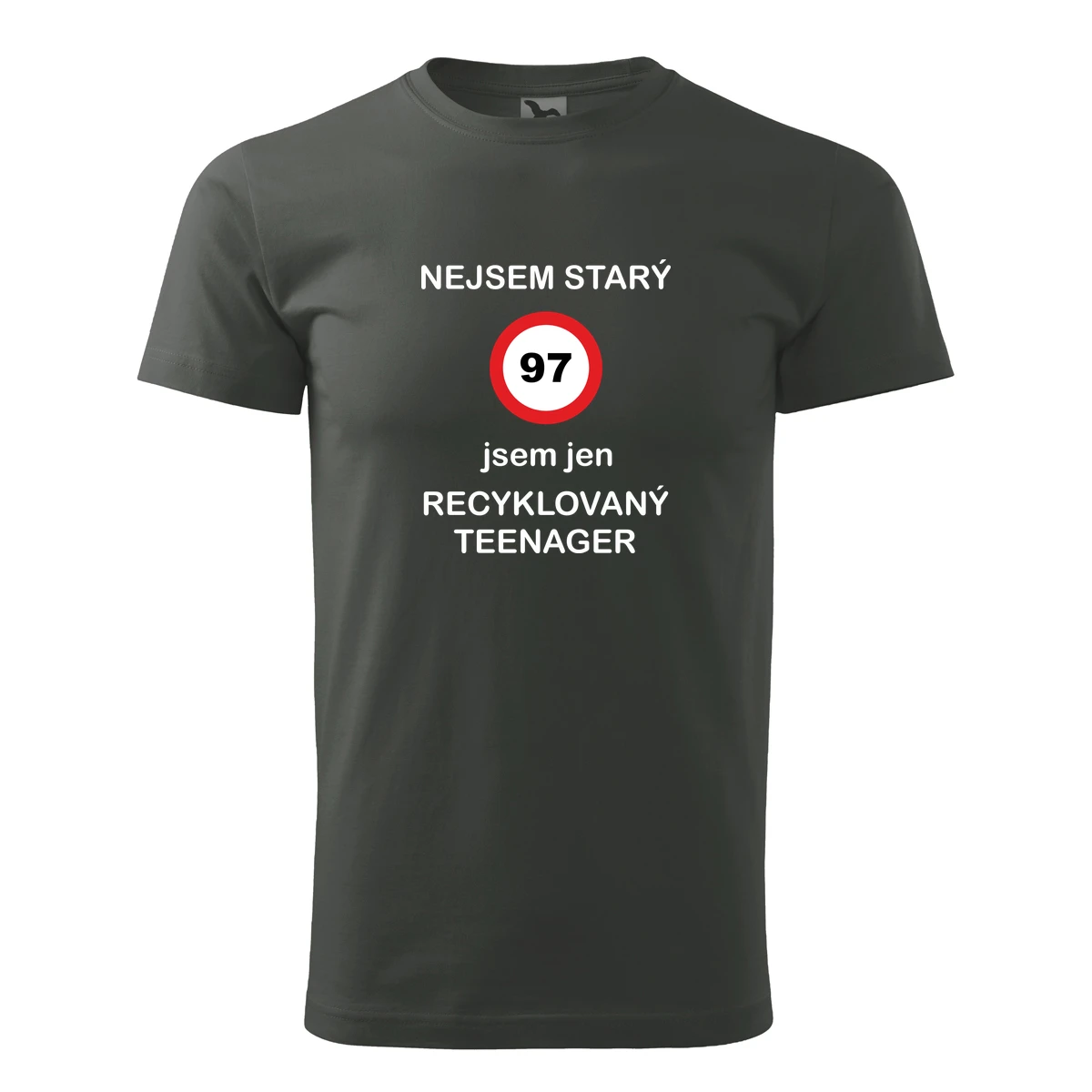 Grafitové tričko jsem recyklovaný teenager 97