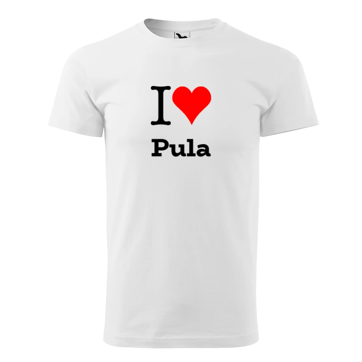 trička s potiskem Bílé tričko I love Pula