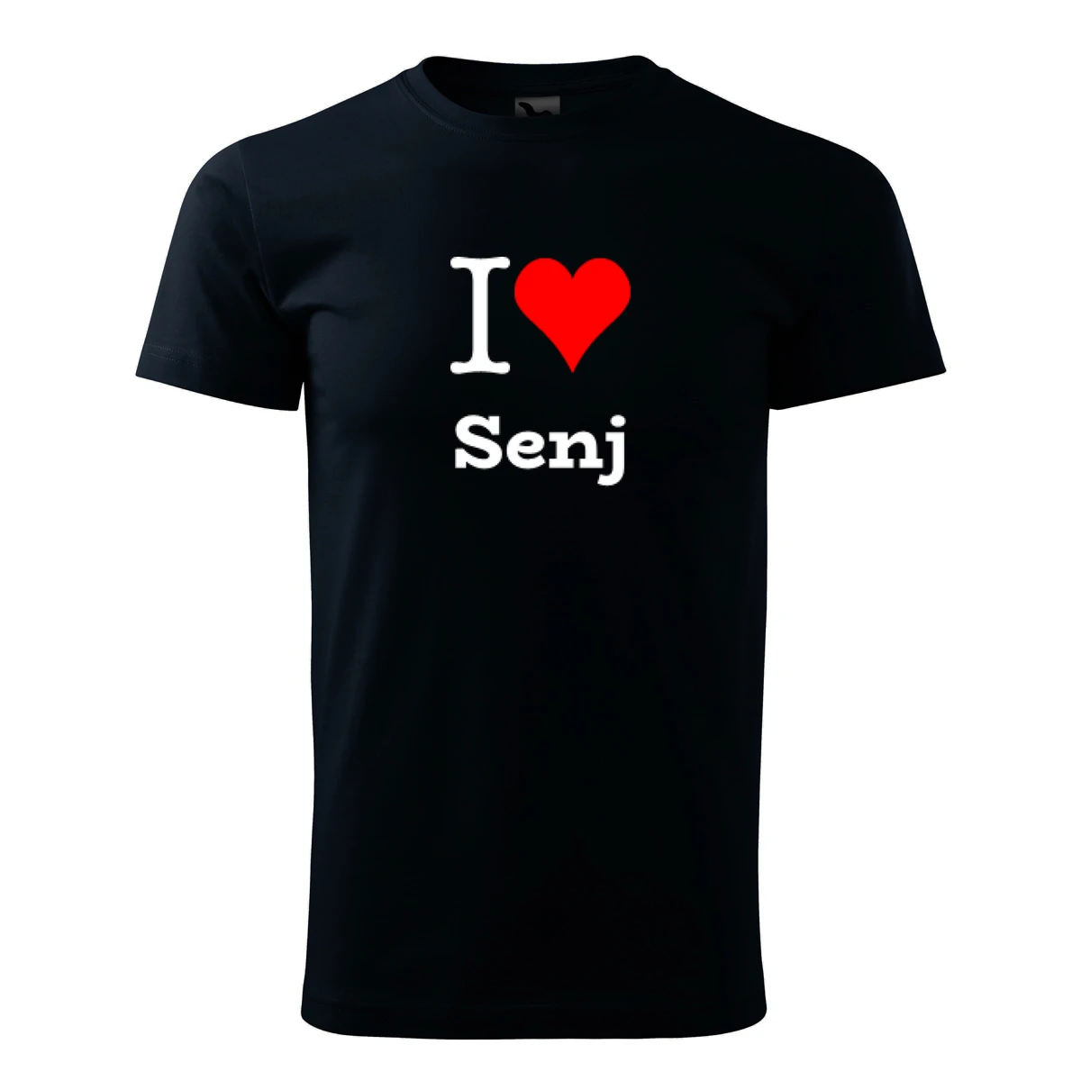 Tmavě modré tričko I love Senj