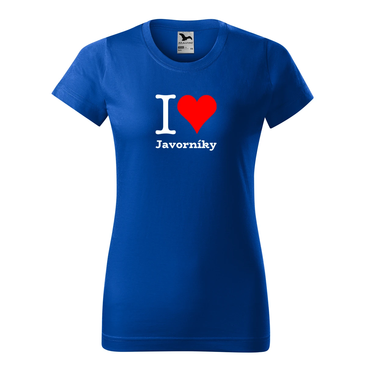 Modré dámské tričko I love Javorníky