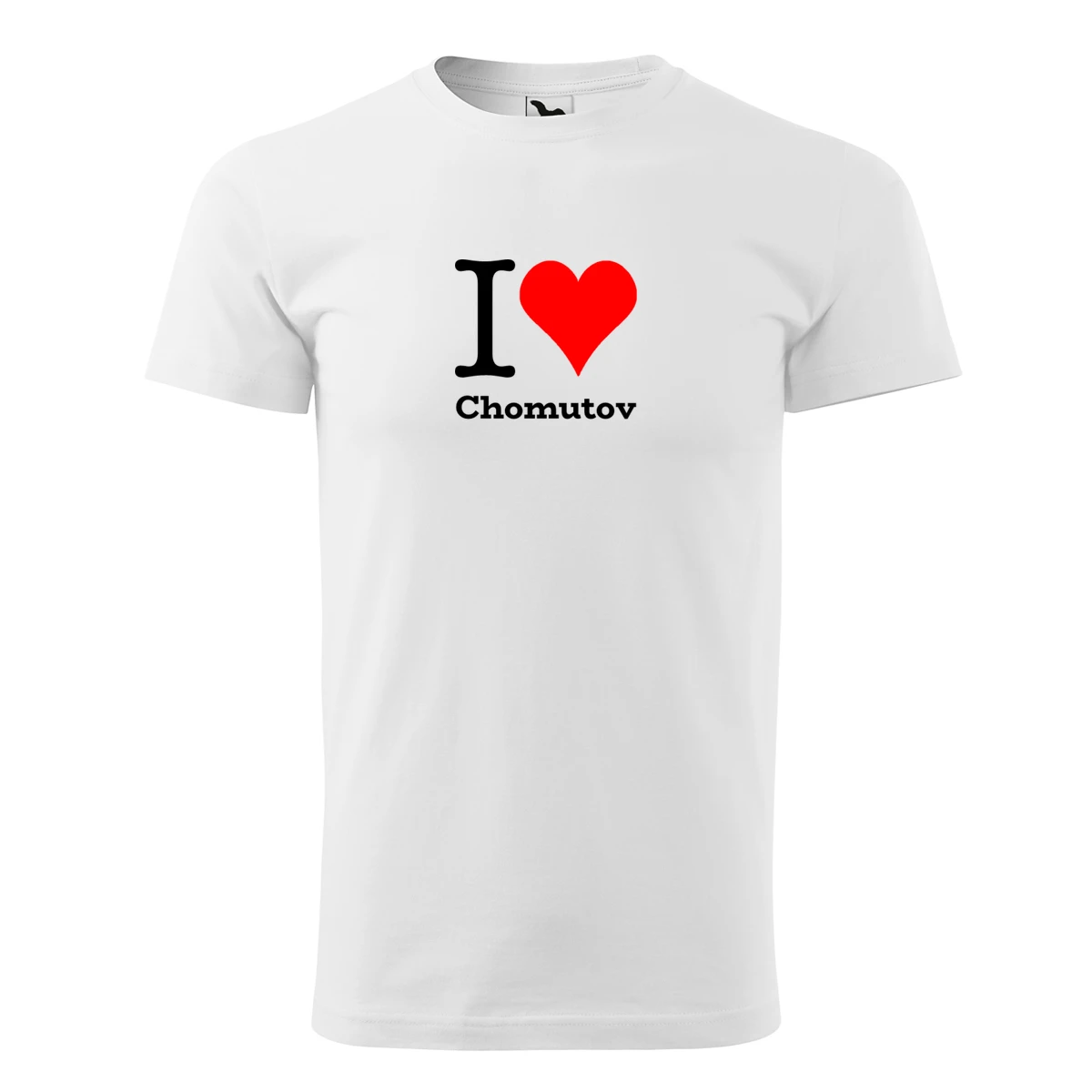 Bílé tričko I love Chomutov