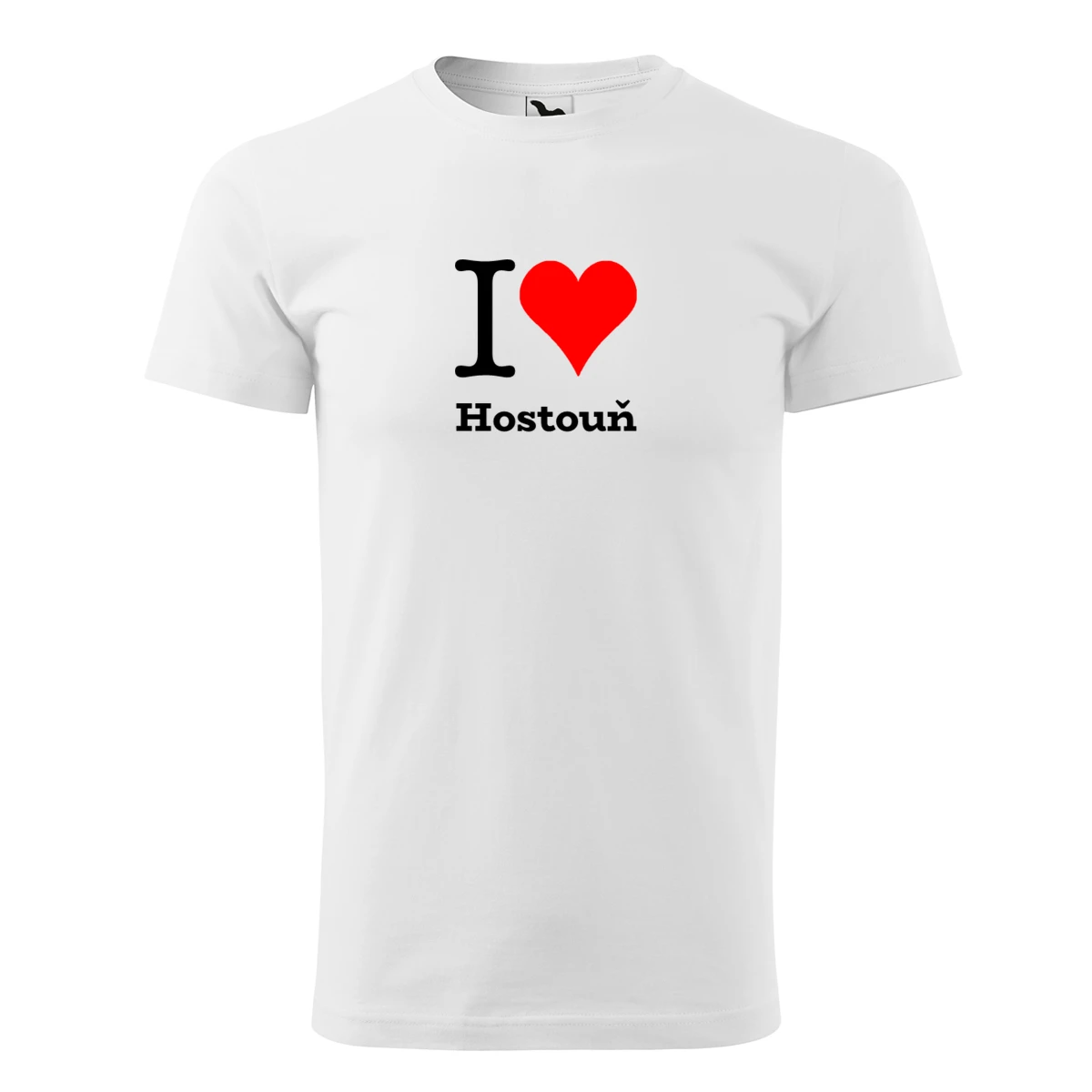 Bílé tričko I love Hostouň