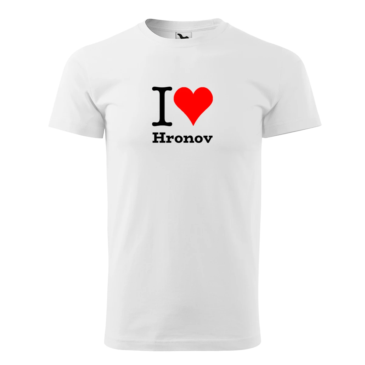 Bílé tričko I love Hronov