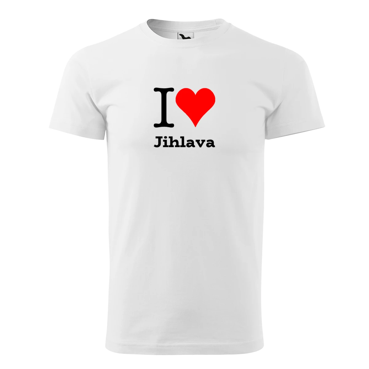 Bílé tričko I love Jihlava