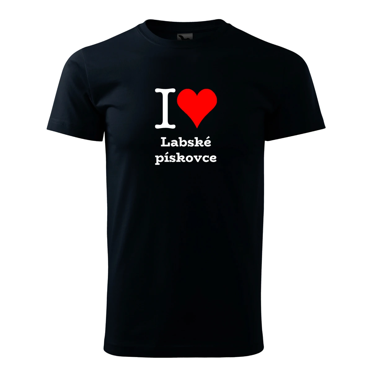Tmavě modré tričko I love Labské pískovce