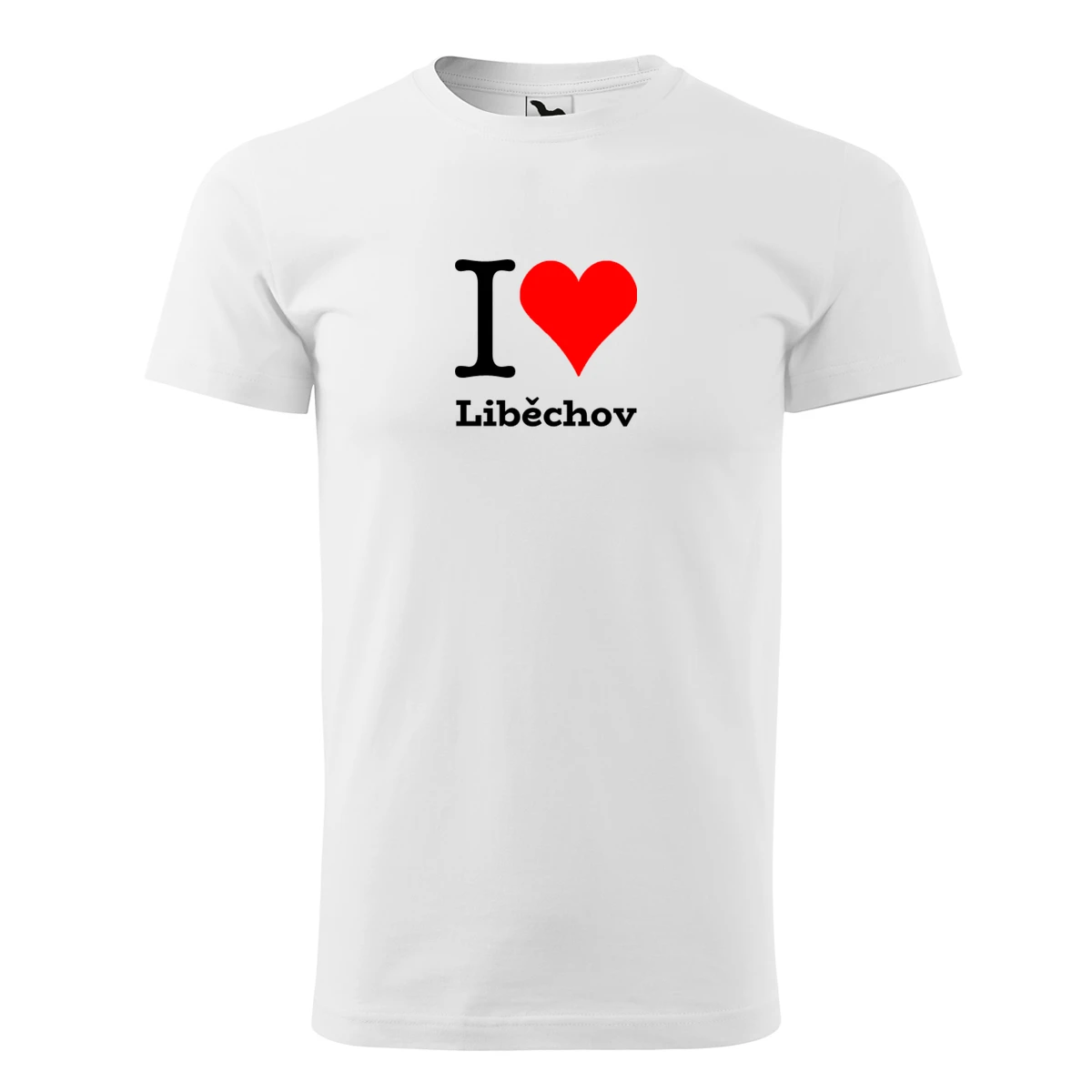 Bílé tričko I love Liběchov