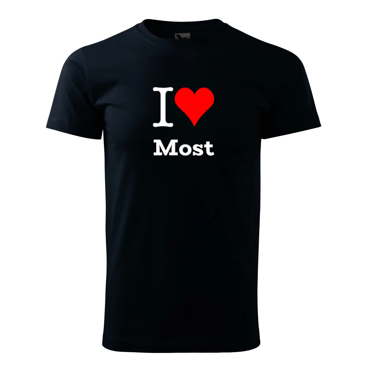 Tmavě modré tričko I love Most