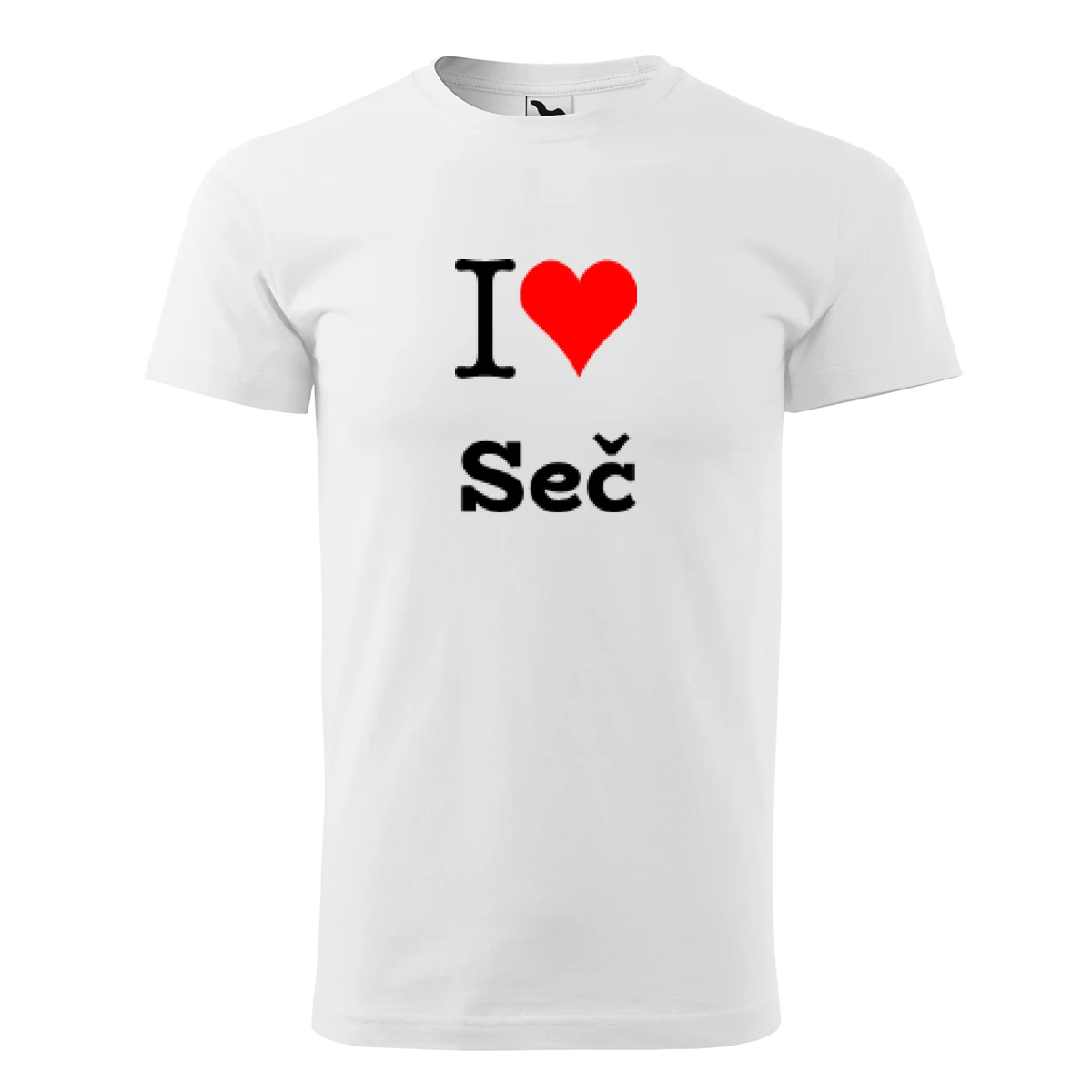 Bílé tričko I love Seč