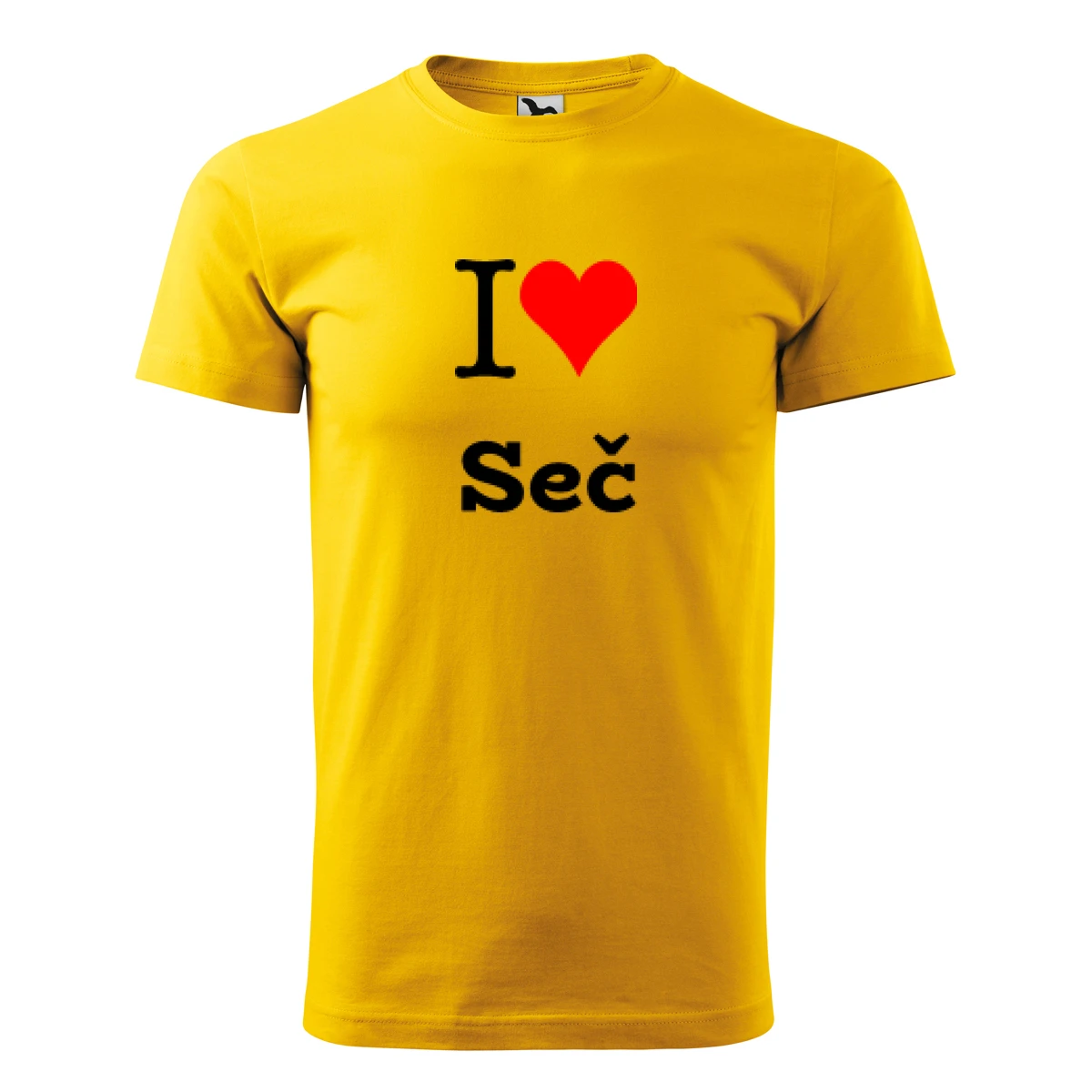 Žluté tričko I love Seč