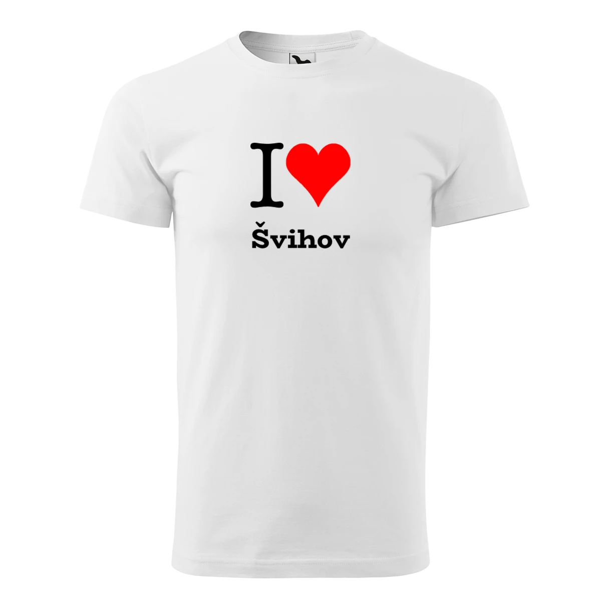 Bílé tričko I love Švihov