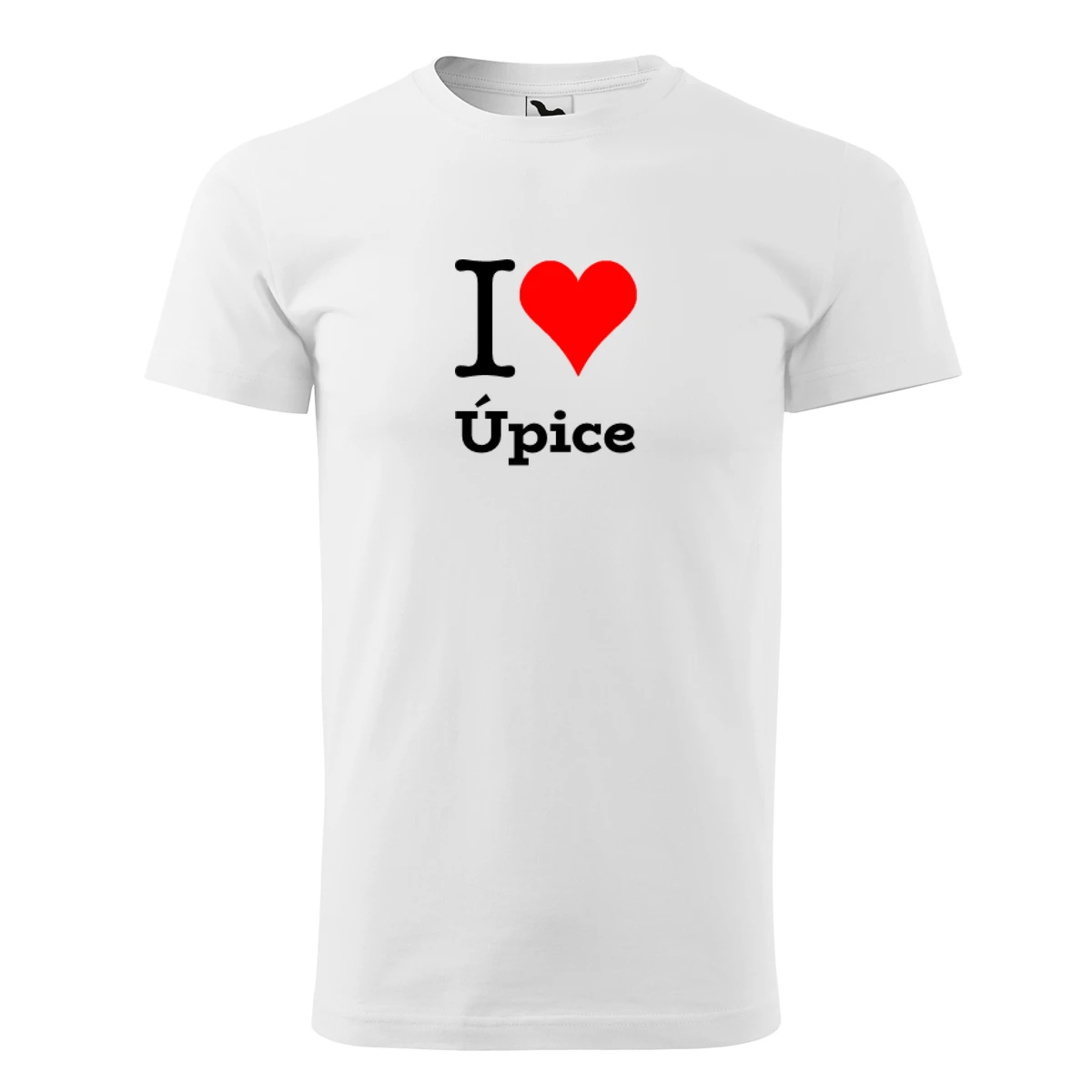 Bílé tričko I love Úpice