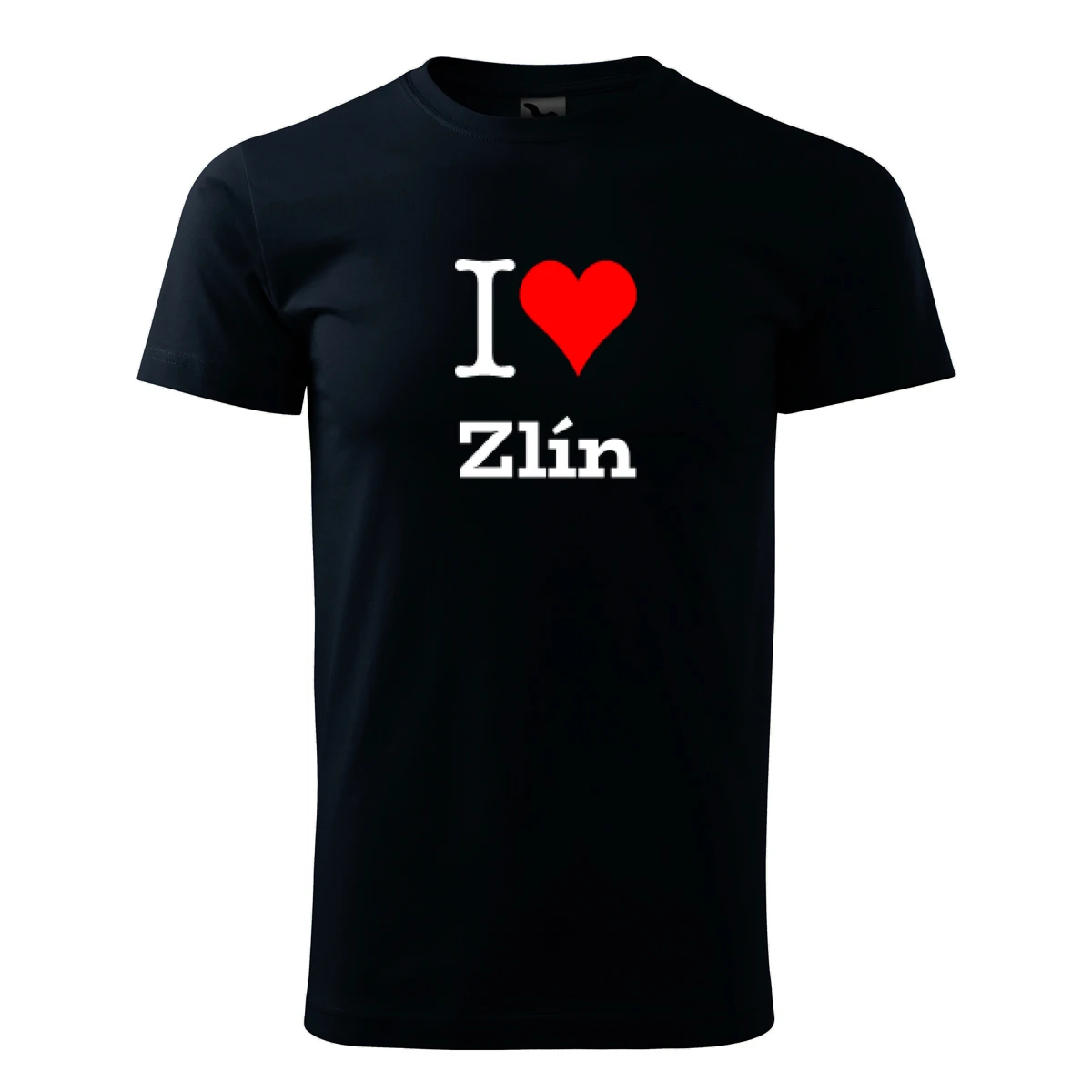 Tmavě modré tričko I love Zlín