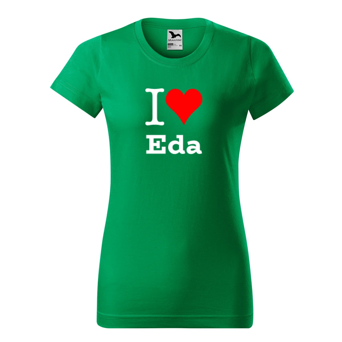 Zelené dámské tričko I love Eda