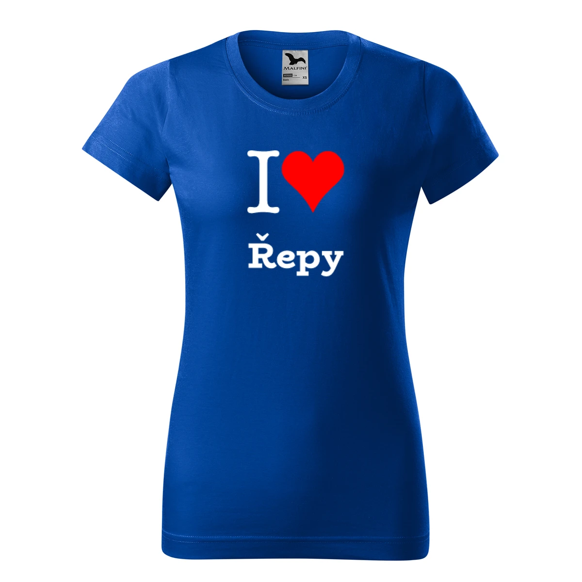 Modré dámské tričko I love Řepy