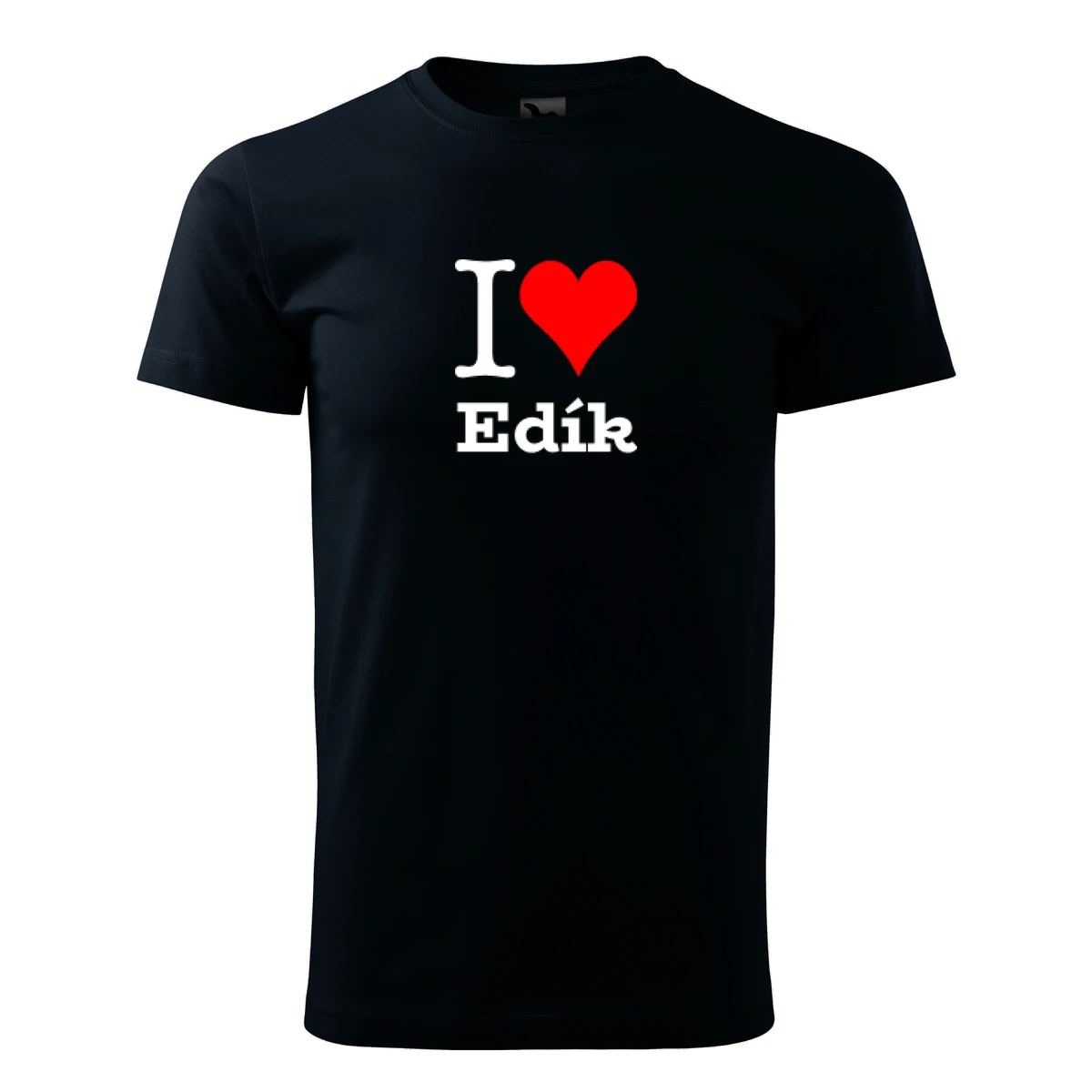 Tmavě modré tričko I love Edík