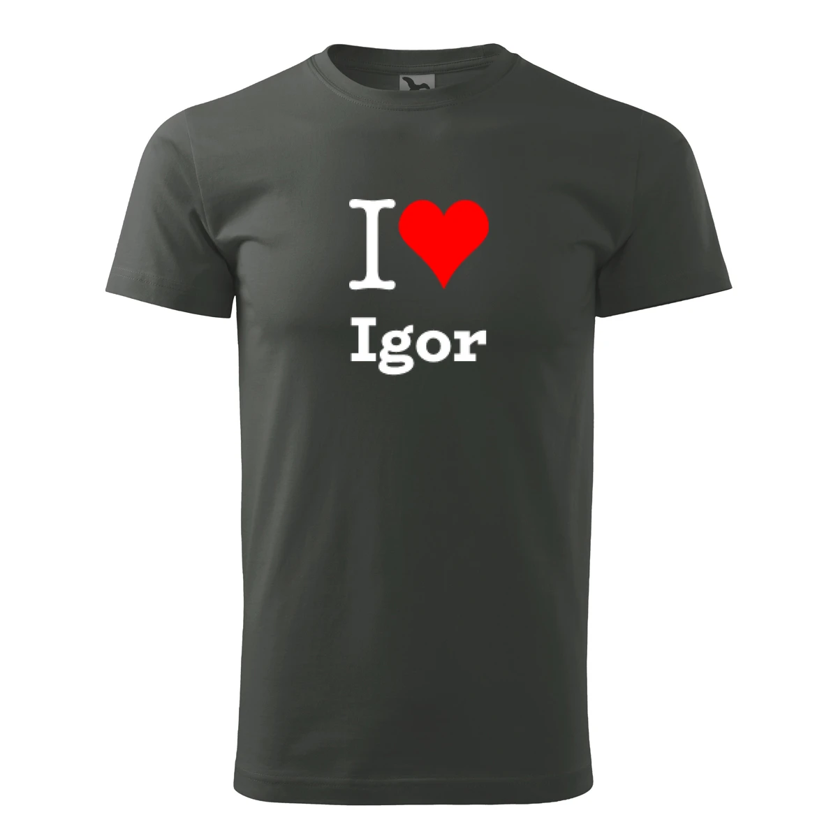 Grafitové tričko I love Igor