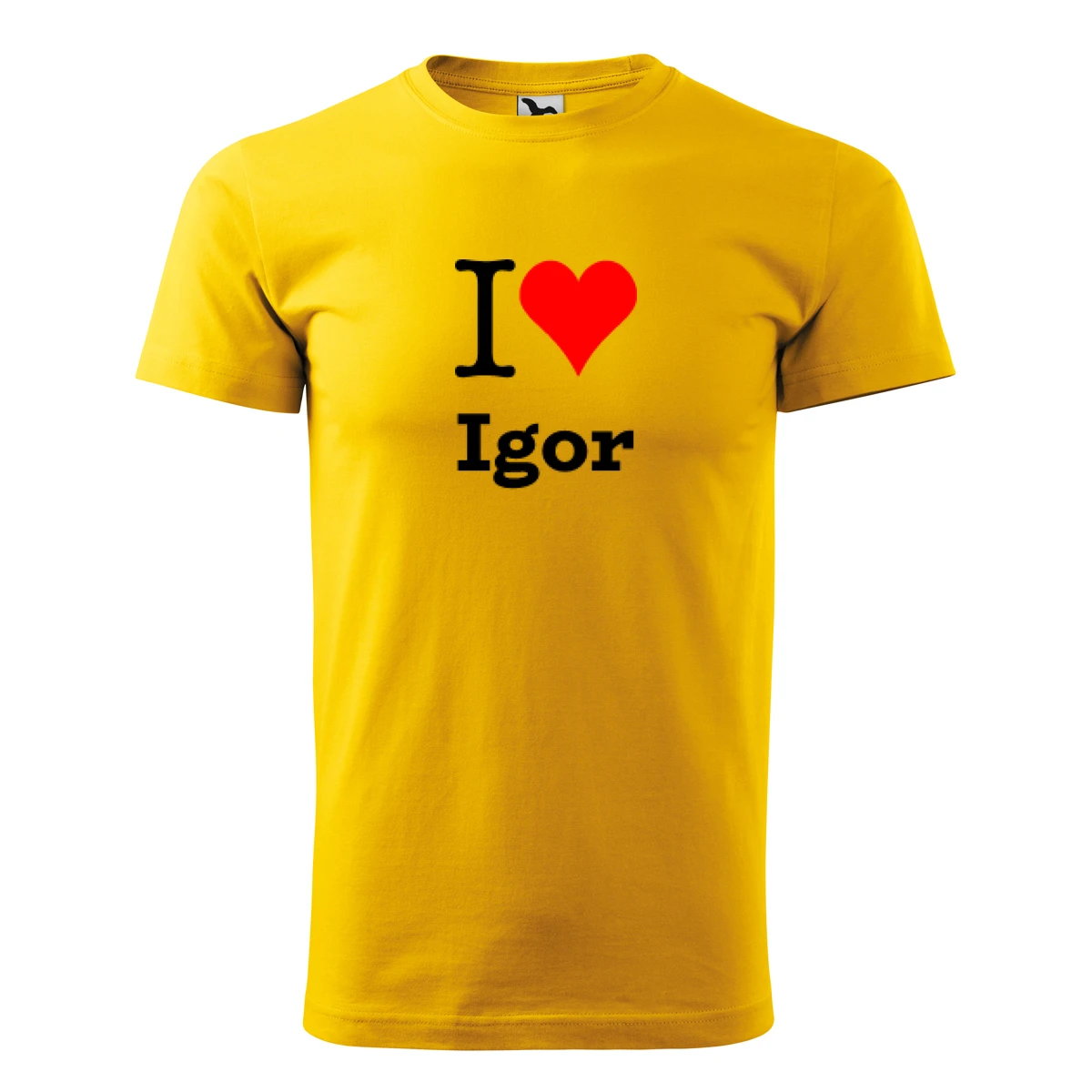 Žluté tričko I love Igor