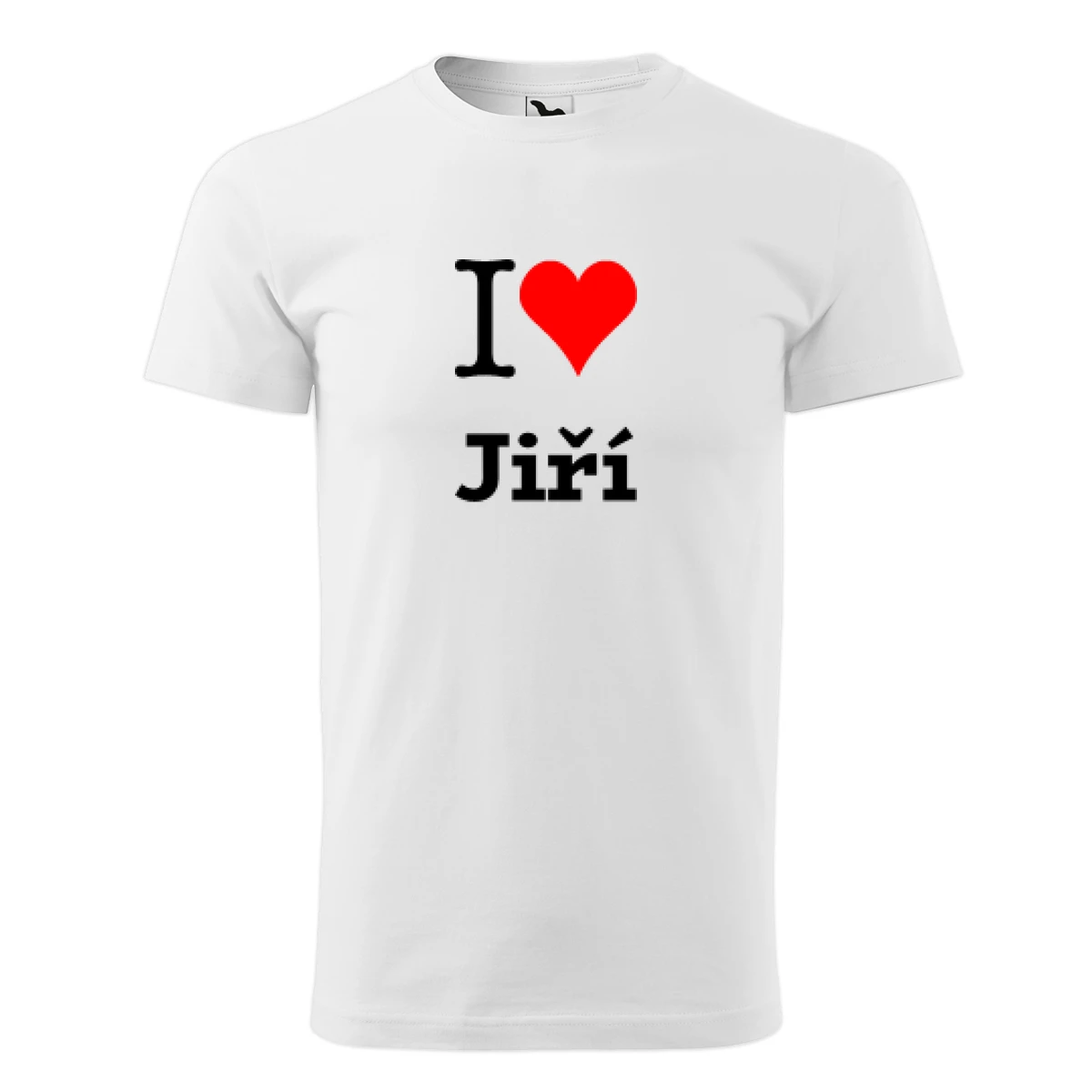 Bílé tričko I love Jiří