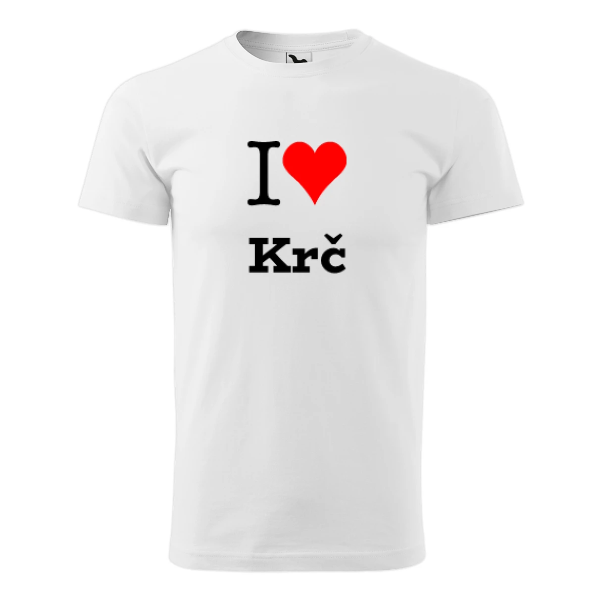Bílé tričko I love Krč