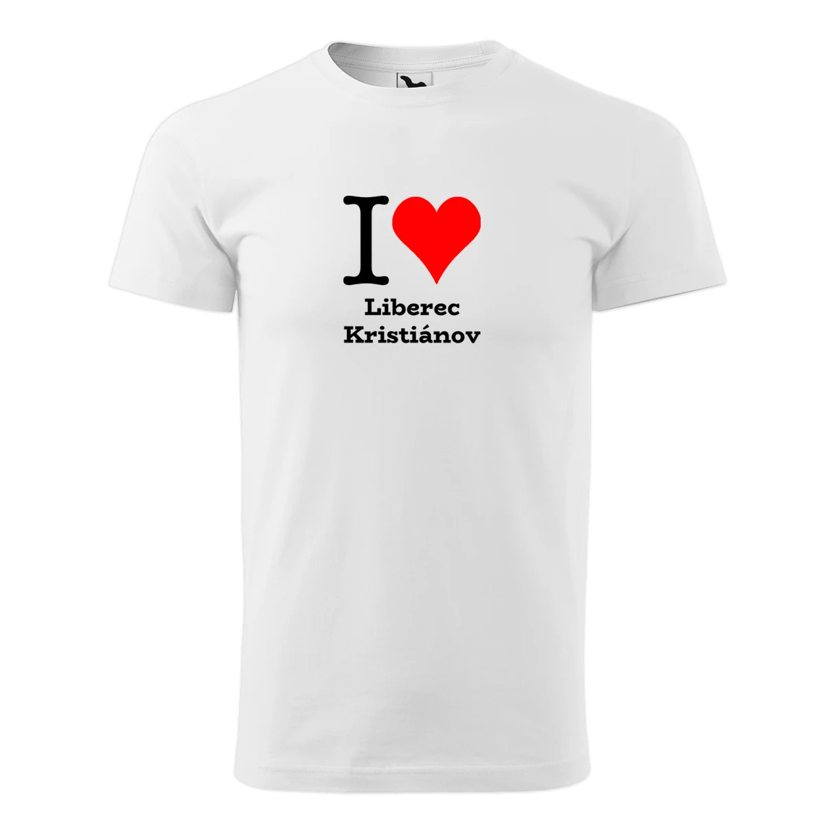 Bílé tričko I love Liberec Kristiánov