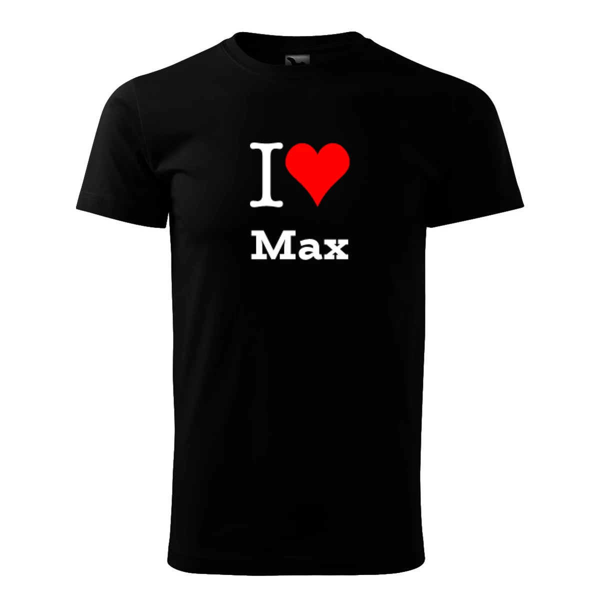 Černé tričko I love Max