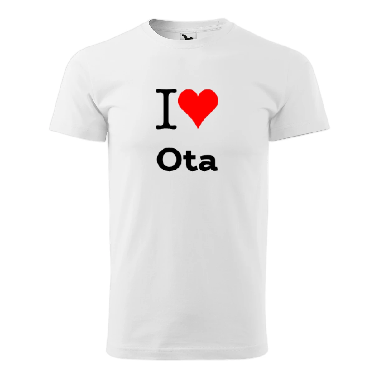 Bílé tričko I love Ota