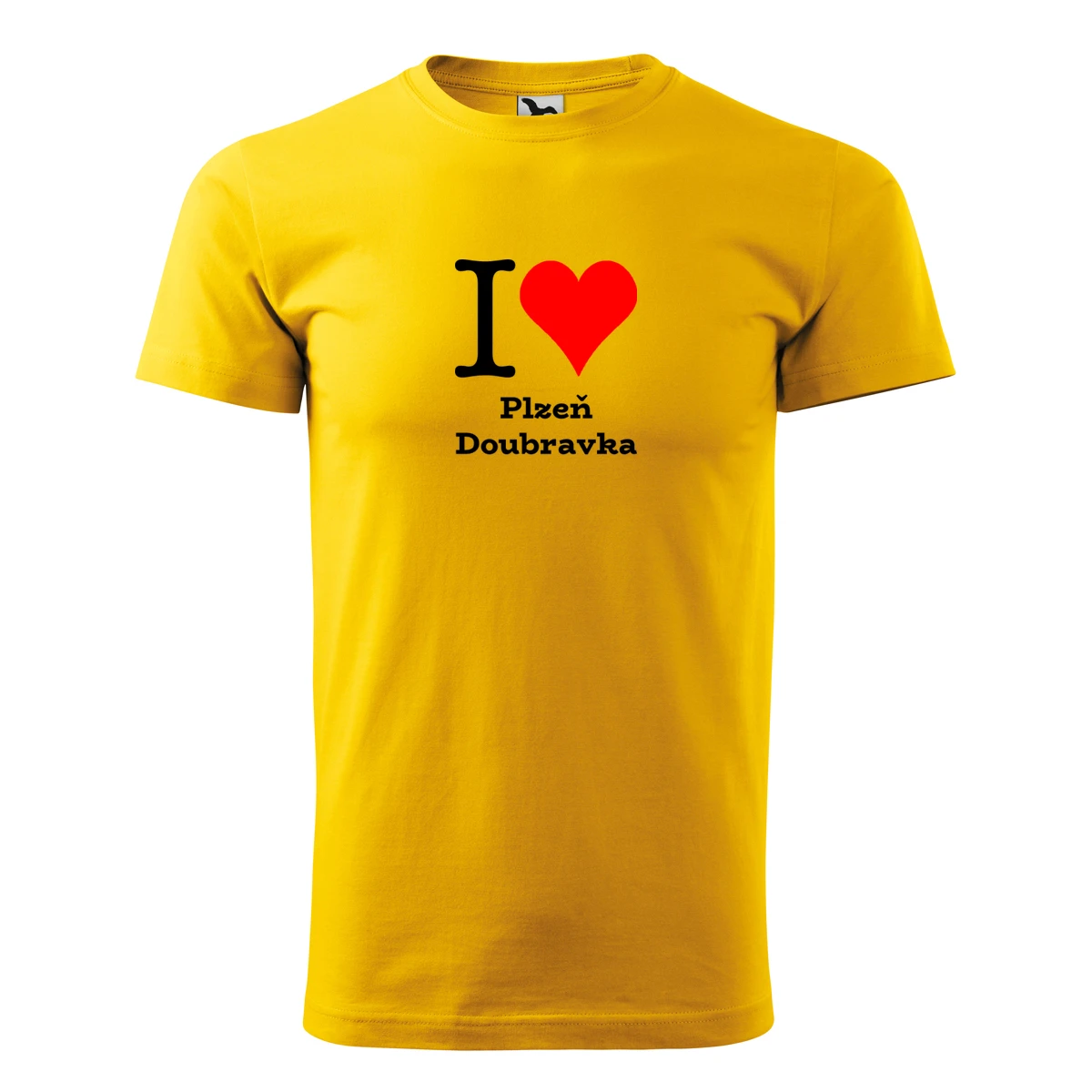 Žluté tričko I love Plzeň Doubravka