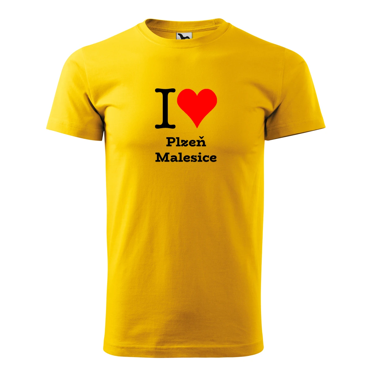 Žluté tričko I love Plzeň Malesice