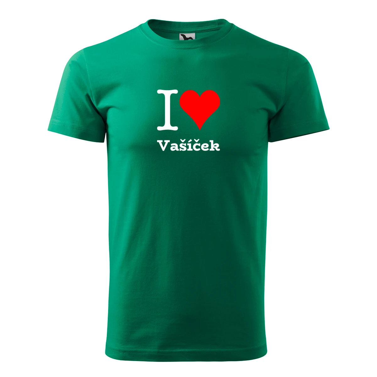 Zelené tričko I love Vašíček