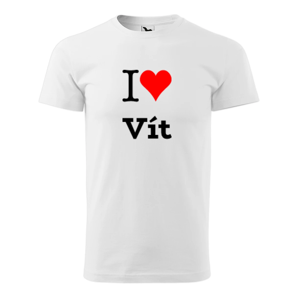 Bílé tričko I love Vít