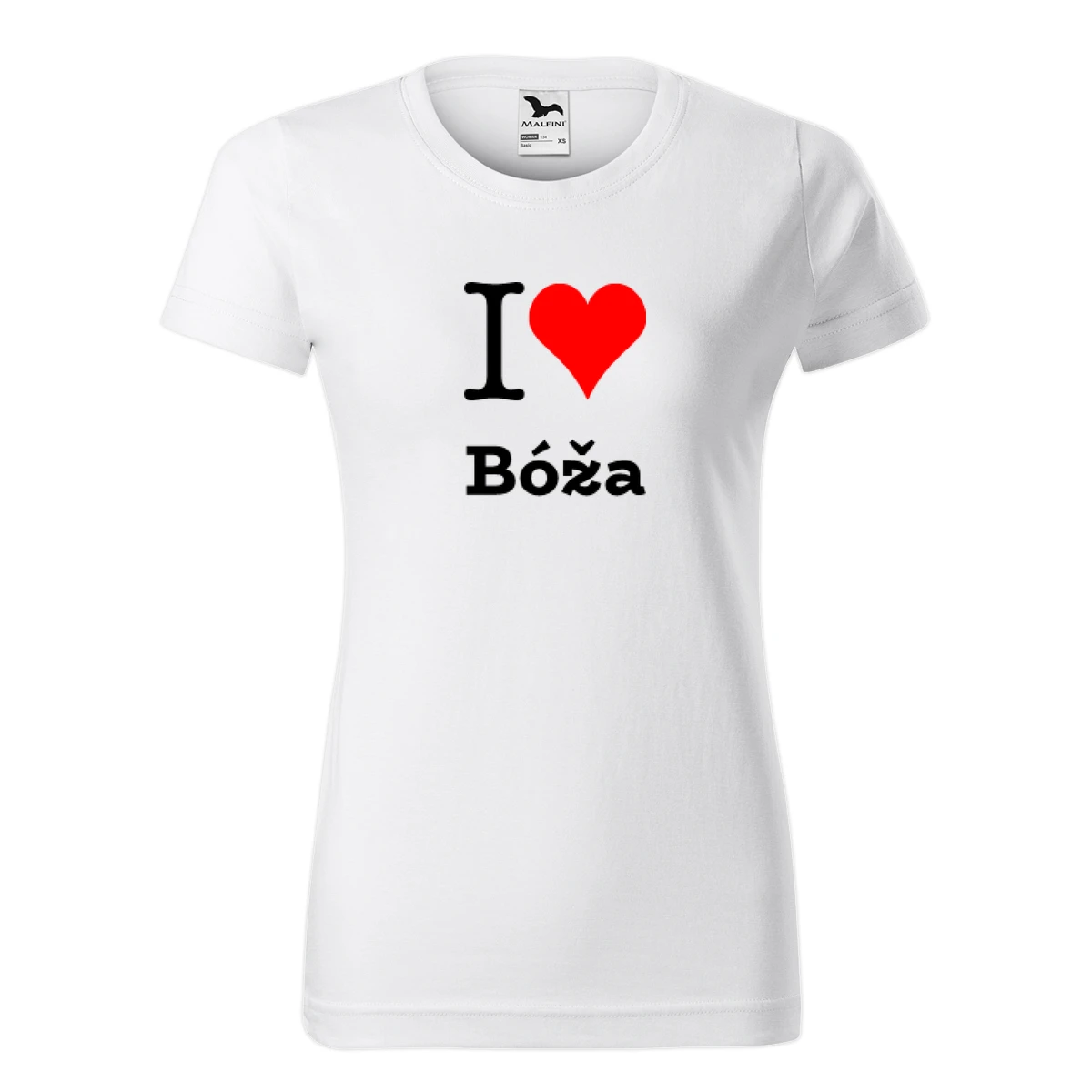 Dámské tričko I love Bóža
