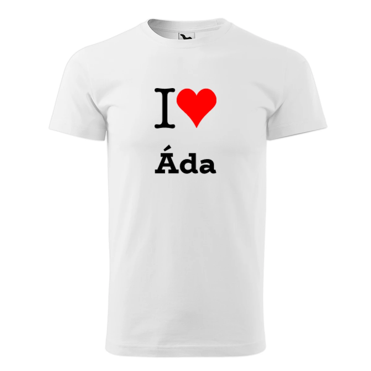 Bílé tričko I love Áda
