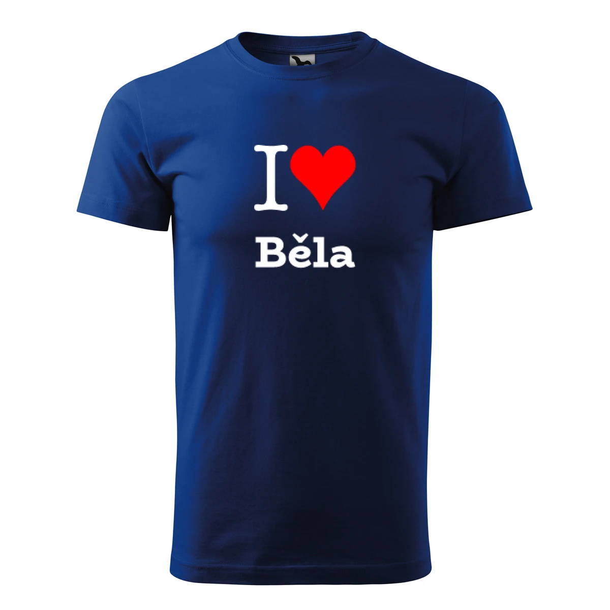 Modré tričko I love Běla