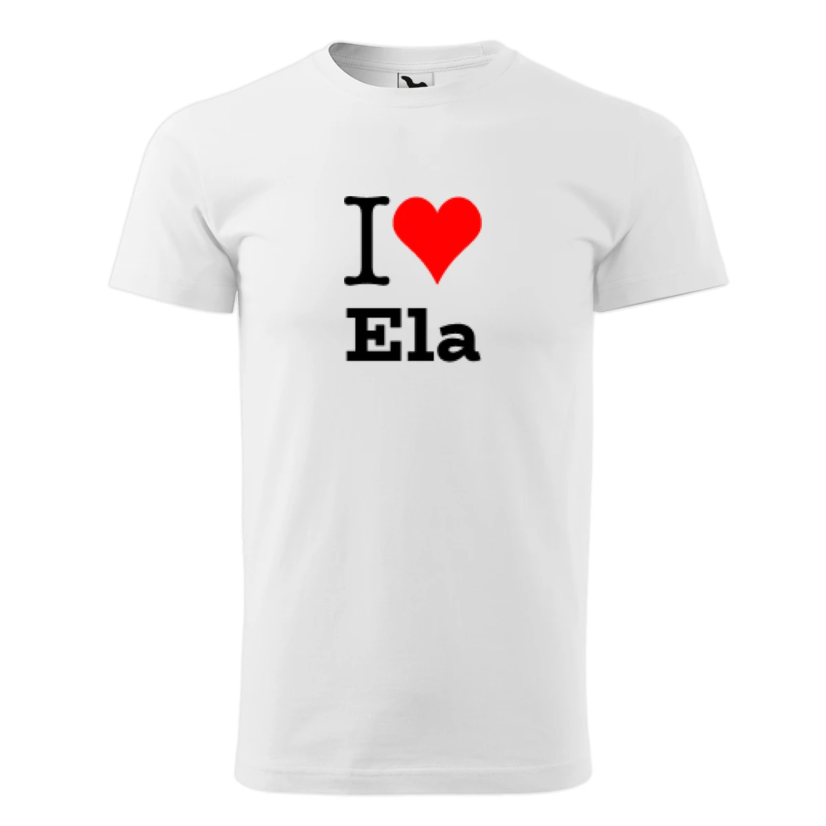 Bílé tričko I love Ela