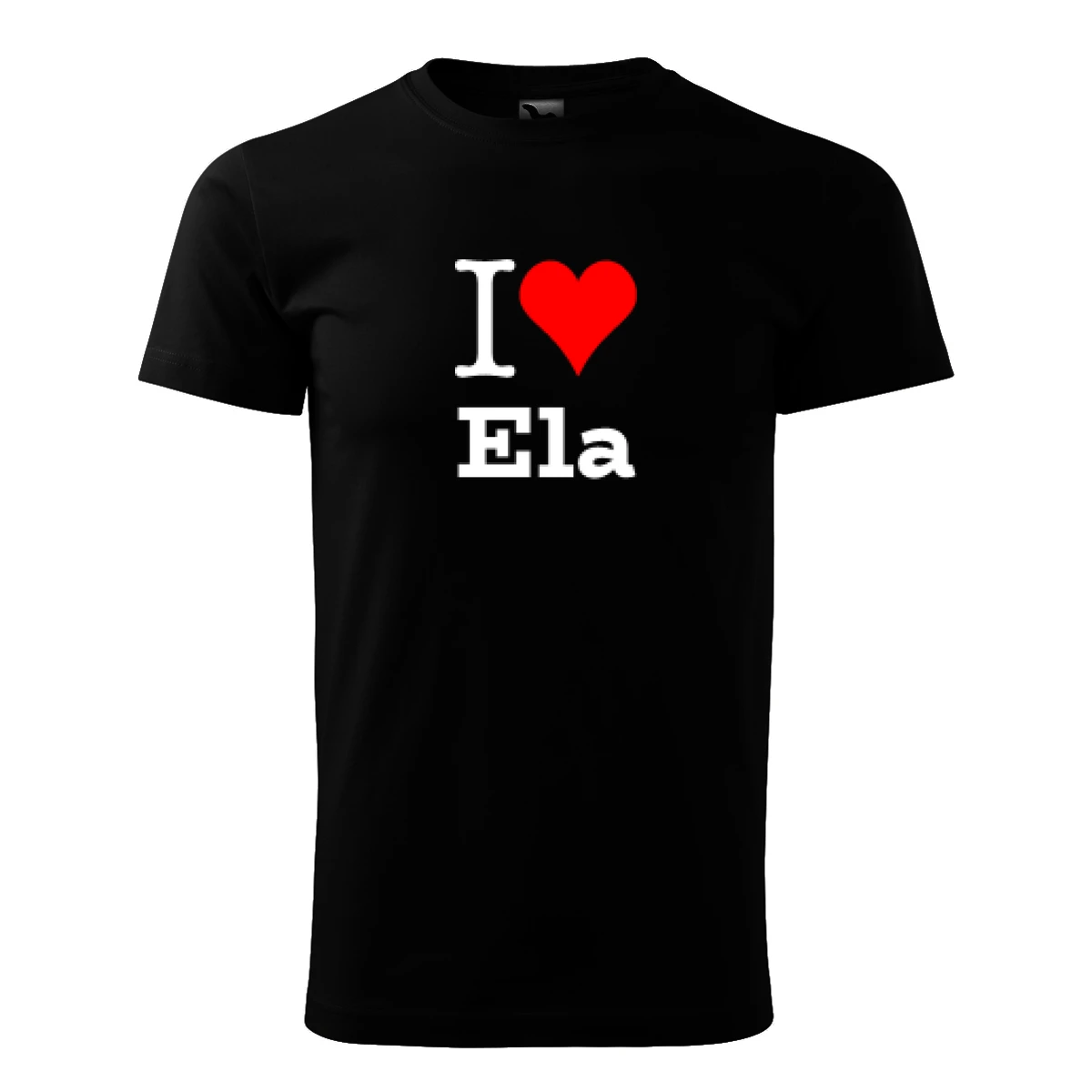 Černé tričko I love Ela