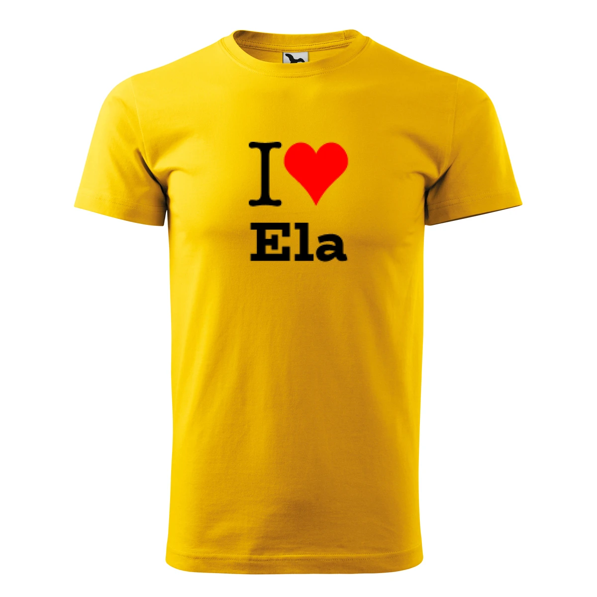 Žluté tričko I love Ela
