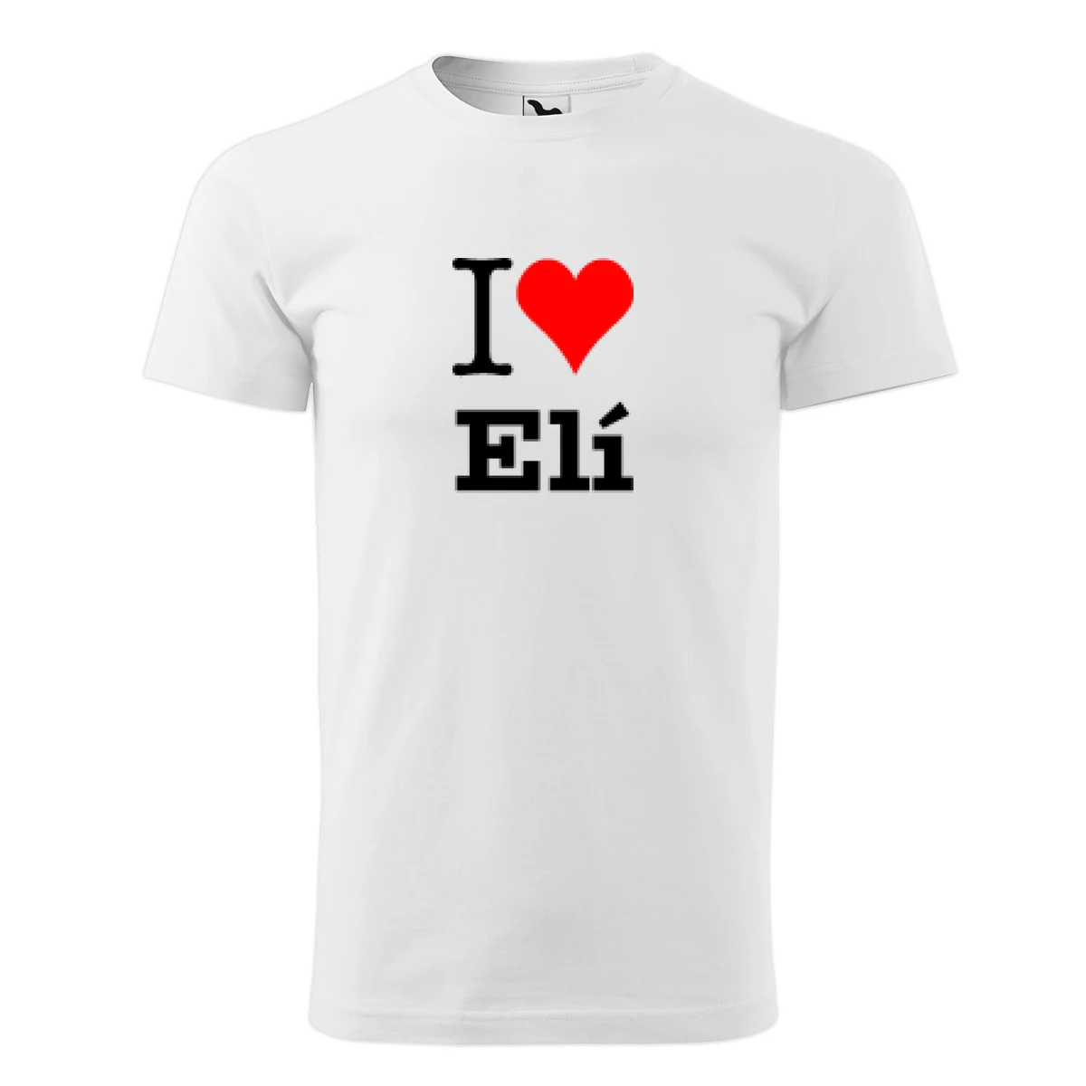 Bílé tričko I love Elí