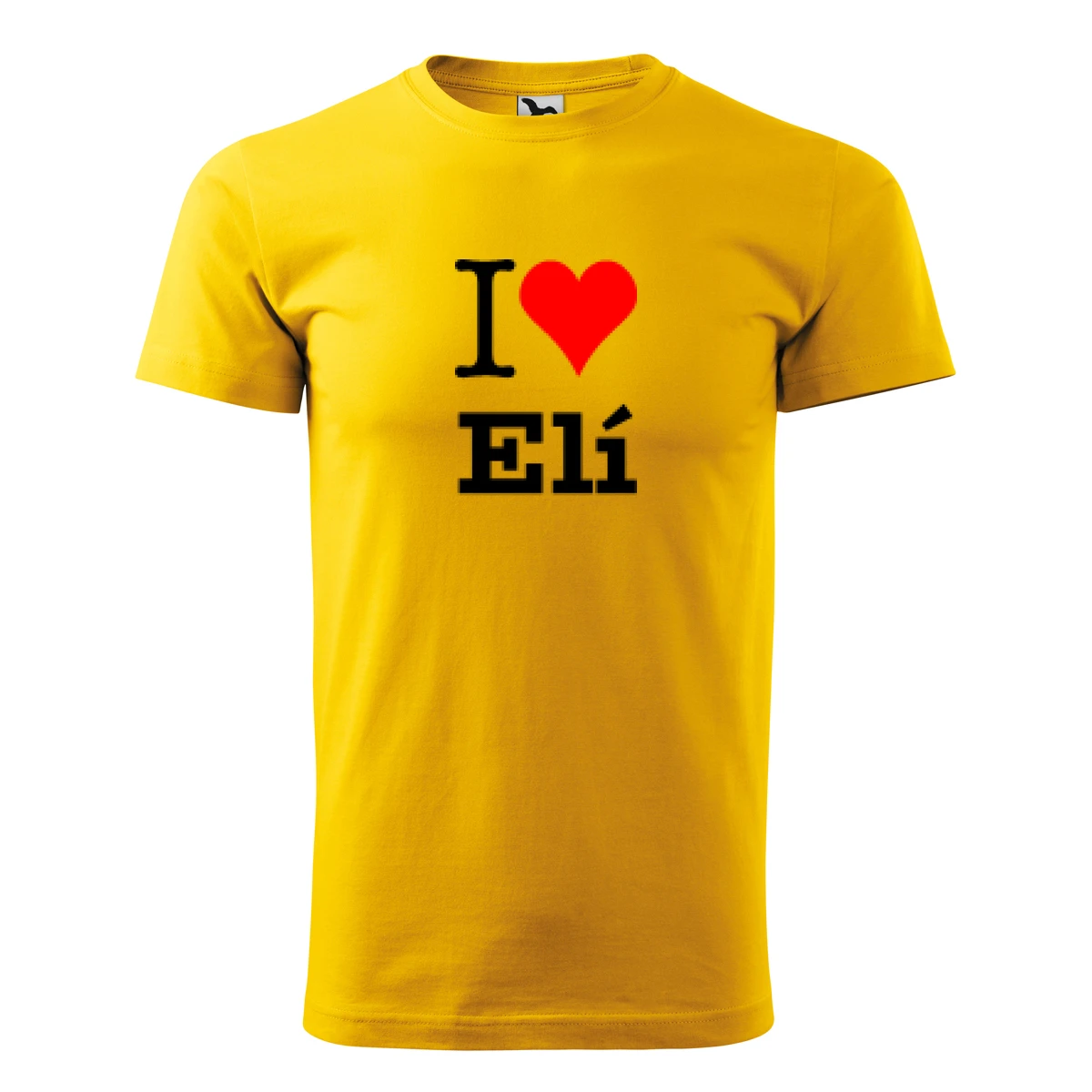 Žluté tričko I love Elí
