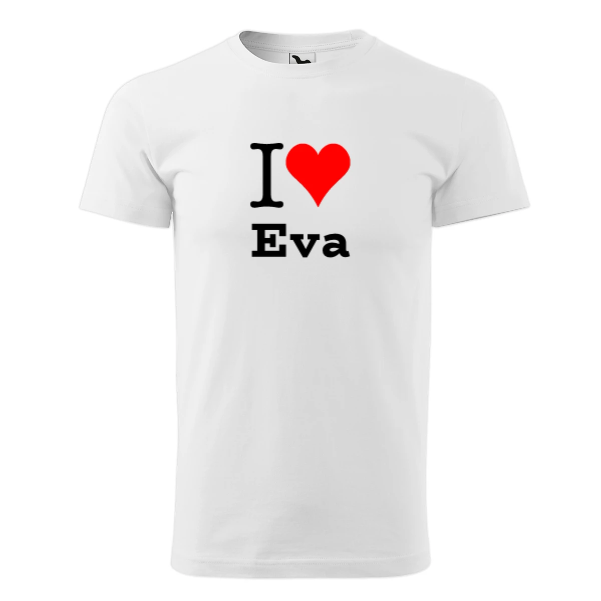 Bílé tričko I love Eva