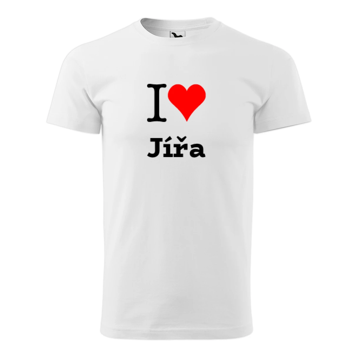 Bílé tričko I love Jířa