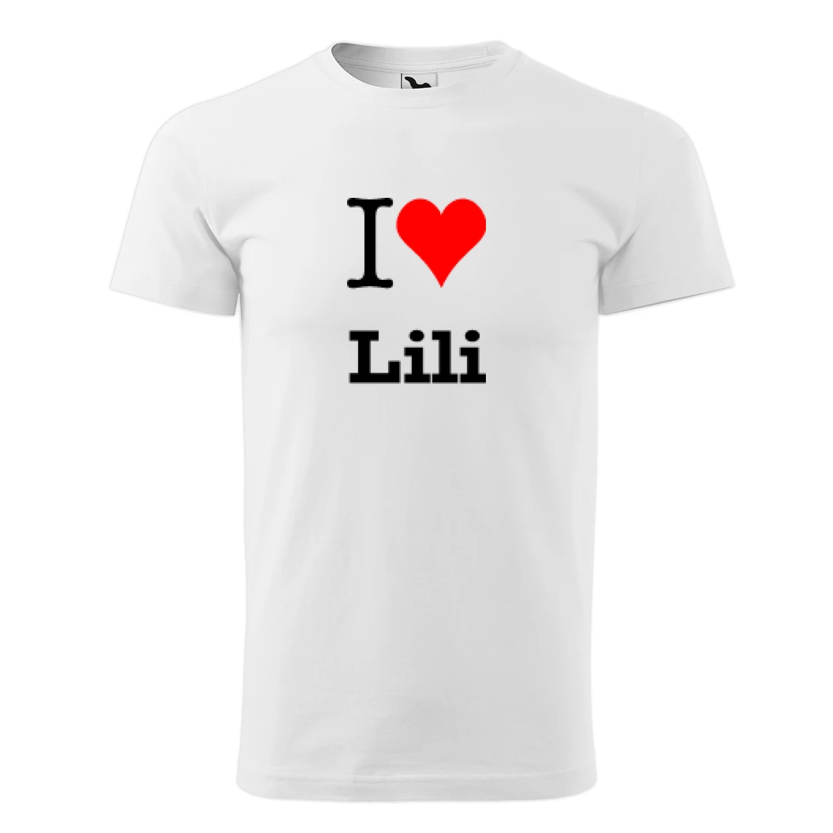 Bílé tričko I love Lili