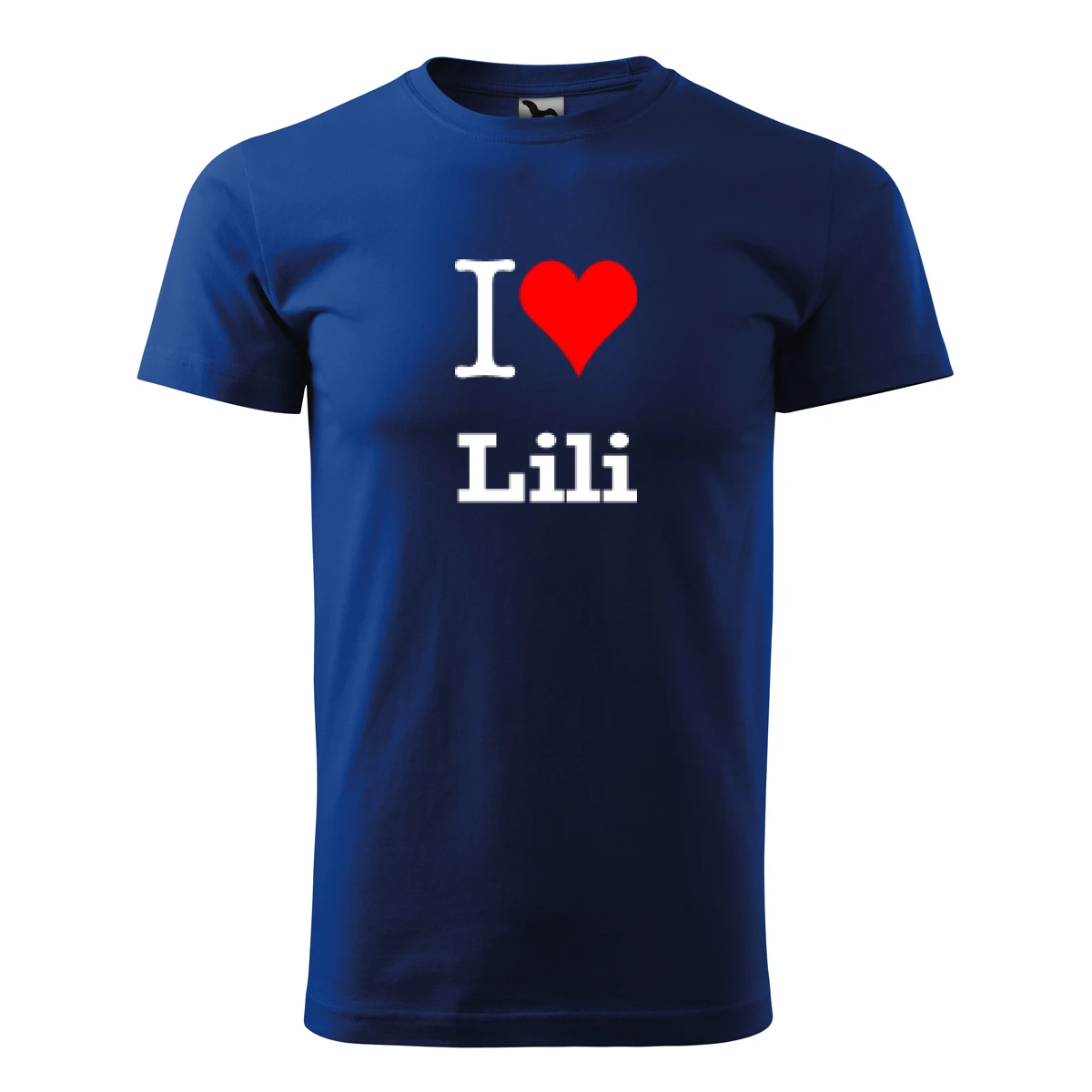 Modré tričko I love Lili
