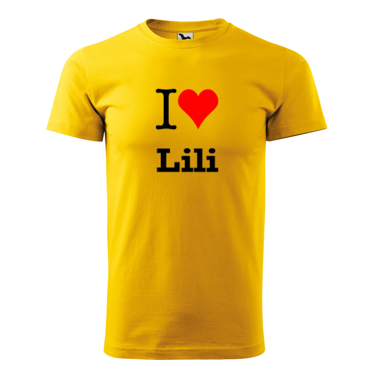 Žluté tričko I love Lili
