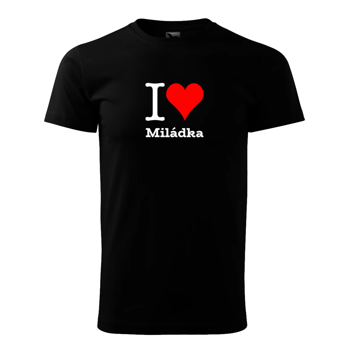 Černé tričko I love Miládka