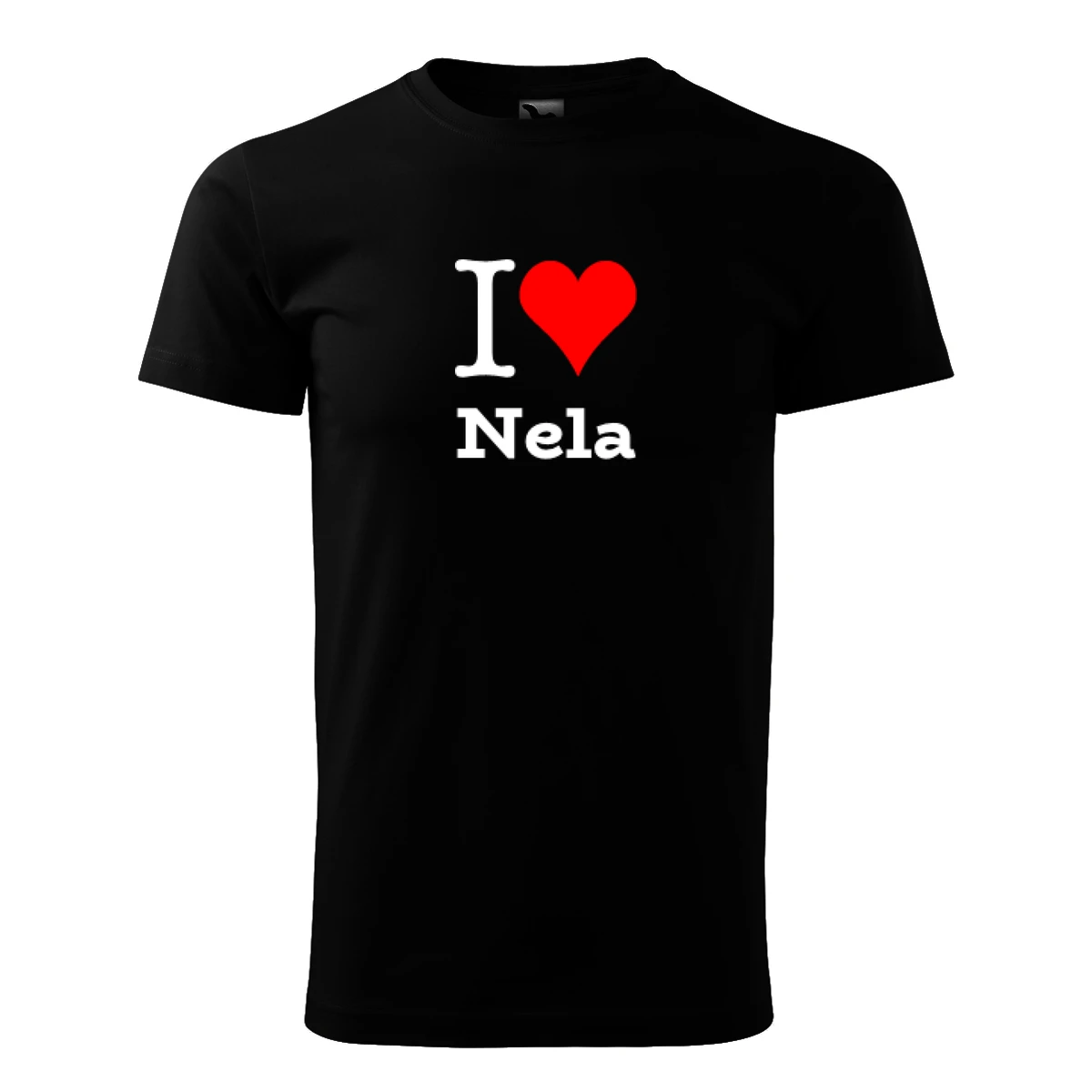 Černé tričko I love Nela
