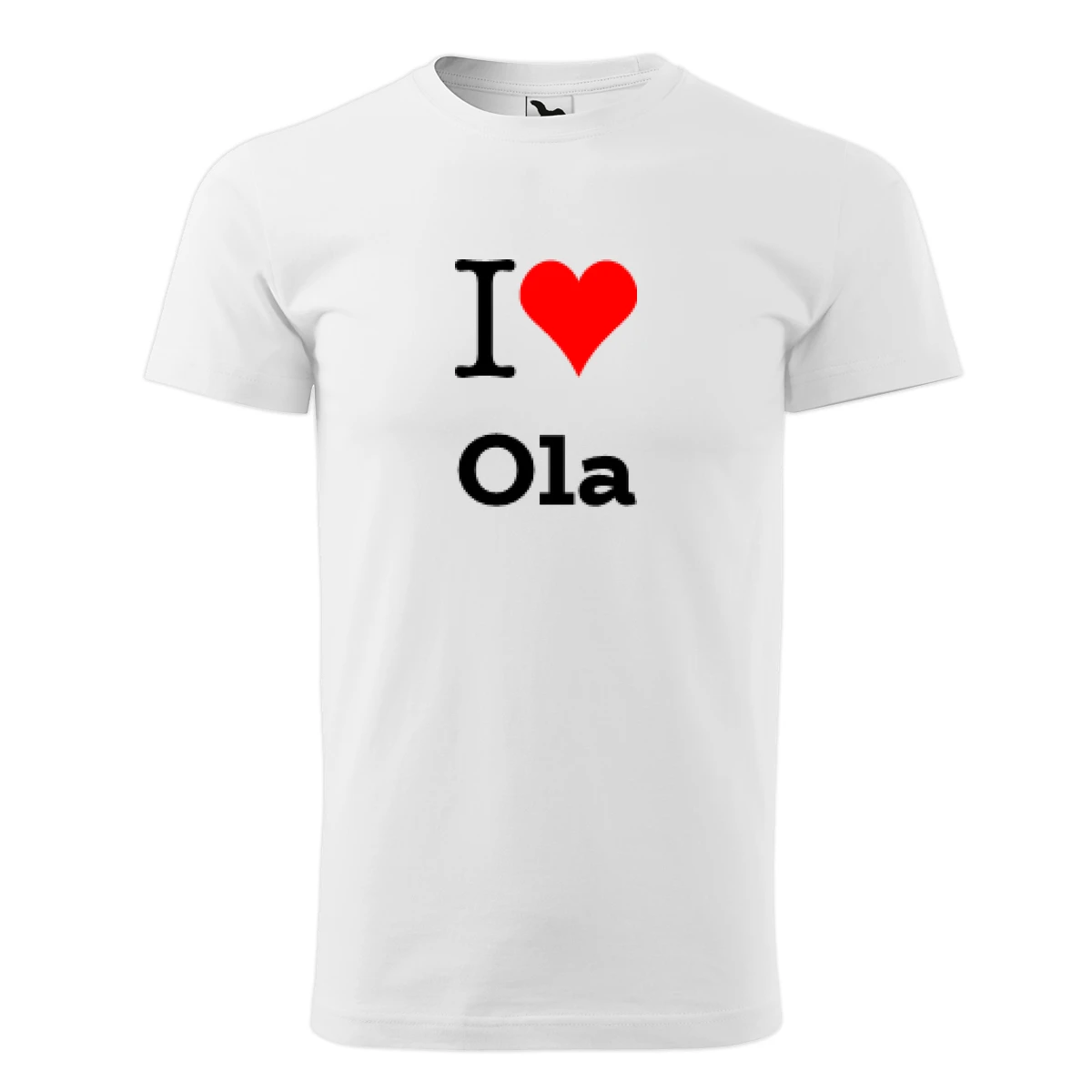 Bílé tričko I love Ola