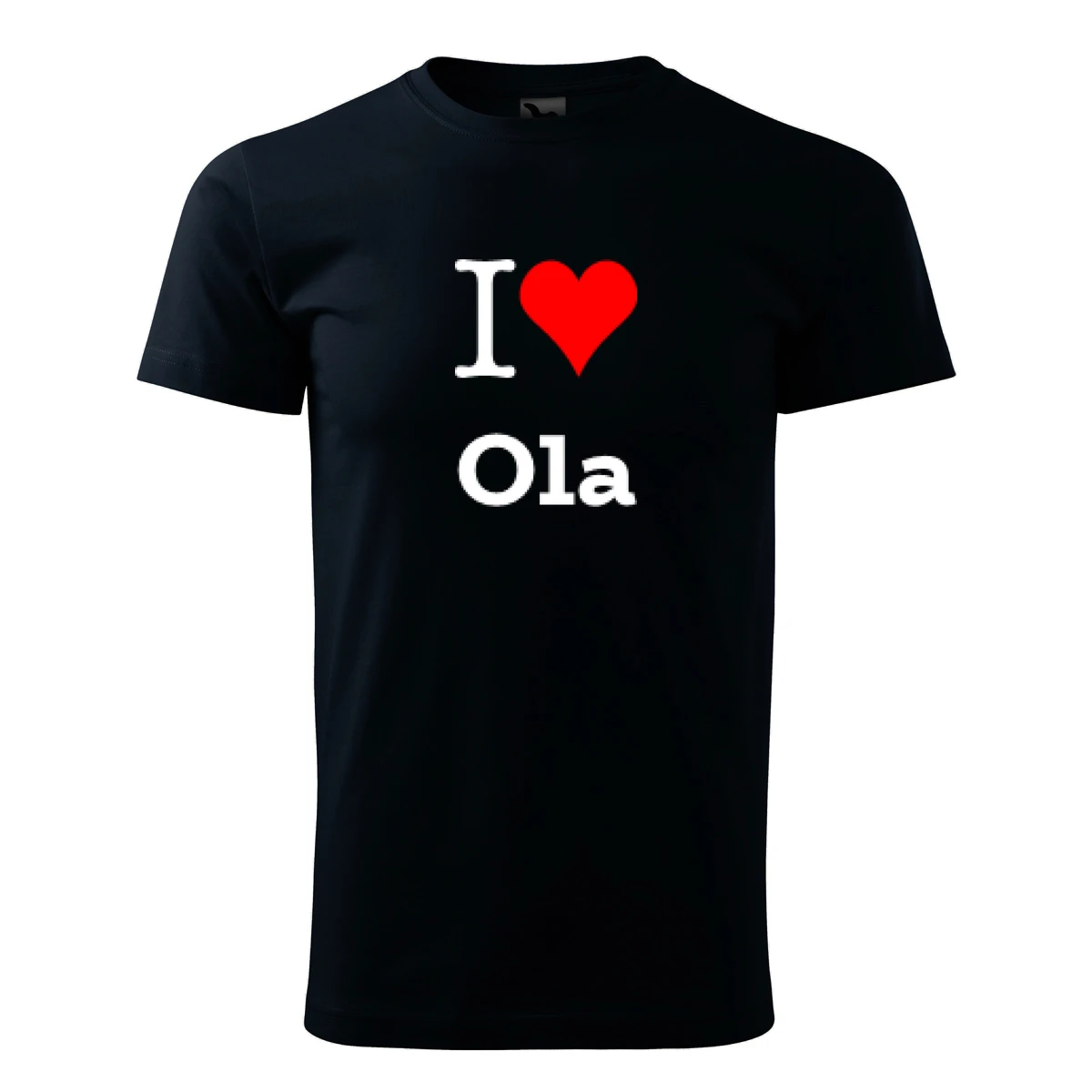 Tmavě modré tričko I love Ola
