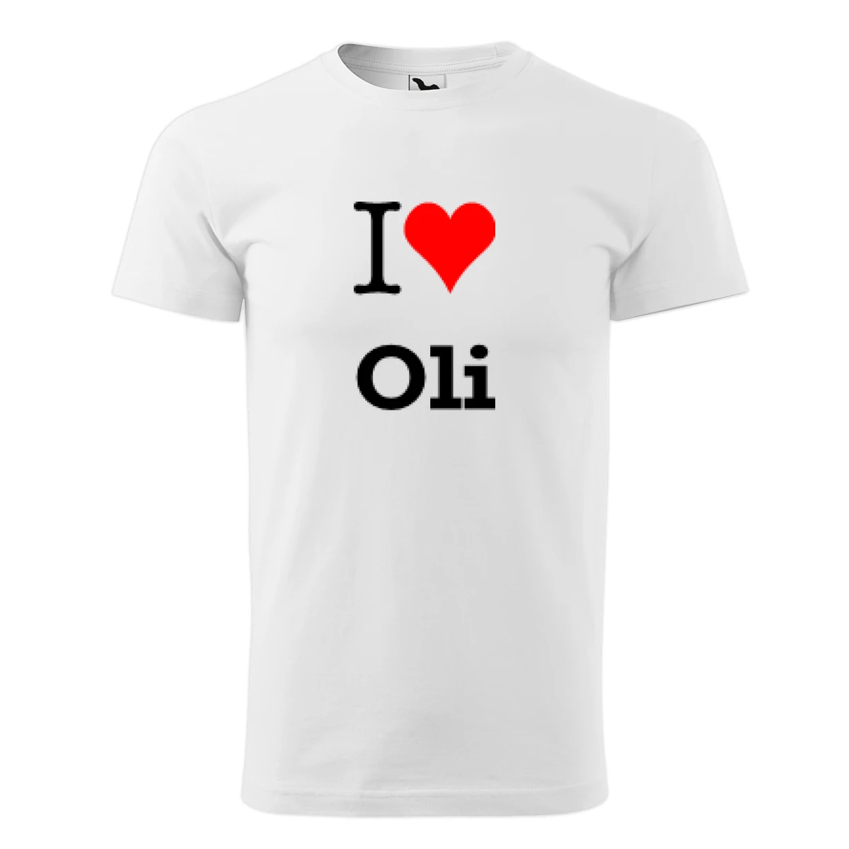 Bílé tričko I love Oli